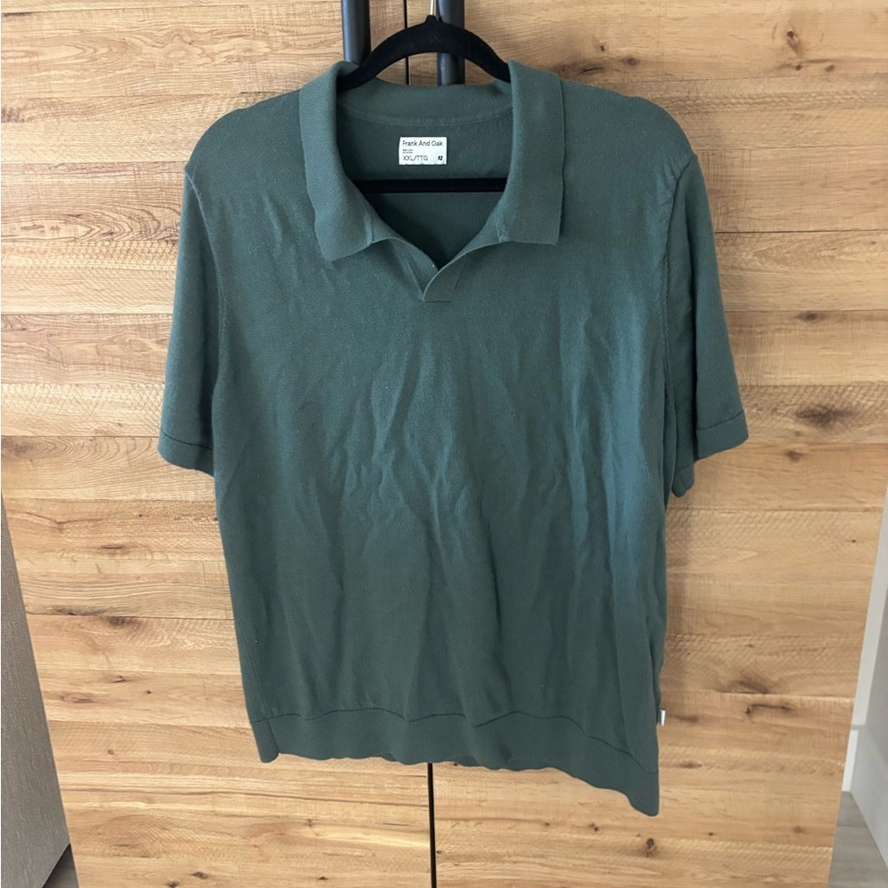 Frank And Oak Men’s Green Polo T Shirt Size Xxl